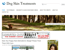 Tablet Screenshot of dogskintreatments.com